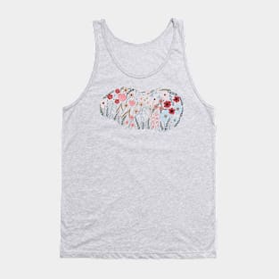 Floral Guinea pig Tank Top